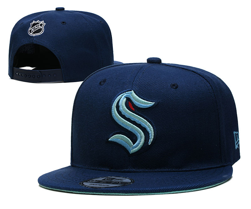 Seattle Kraken Stitched Snapback Hats